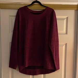 Women's XXL Burgundy Long Sleeve sweatshirt